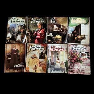 Victoria Magazine Vintage Lot Of 9 Issues From 1989-1990